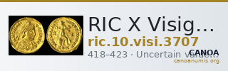 RIC X Visigoths 3707 — CANOA