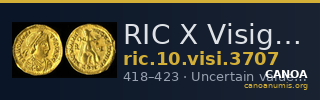 RIC X Visigoths 3707 — CANOA