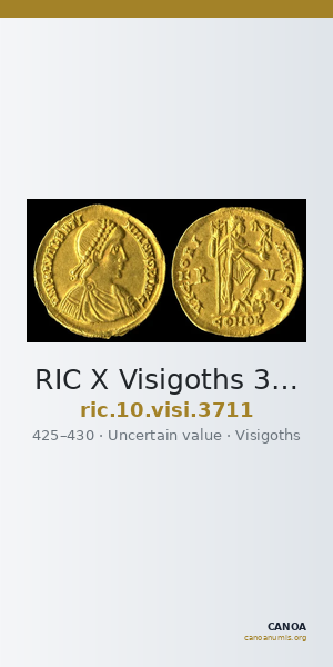 RIC X Visigoths 3711 — CANOA