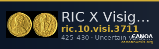 RIC X Visigoths 3711 — CANOA