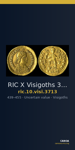RIC X Visigoths 3713 — CANOA