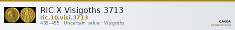 RIC X Visigoths 3713 — CANOA