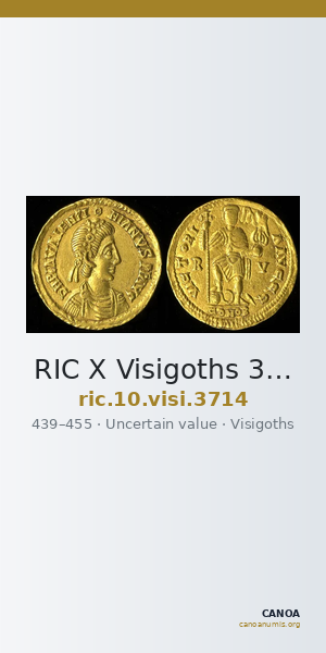 RIC X Visigoths 3714 — CANOA