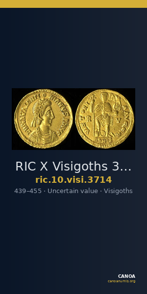 RIC X Visigoths 3714 — CANOA
