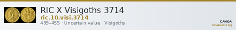 RIC X Visigoths 3714 — CANOA