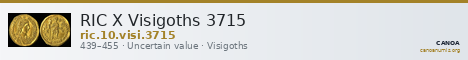 RIC X Visigoths 3715 — CANOA