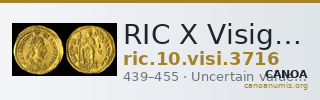 RIC X Visigoths 3716 — CANOA