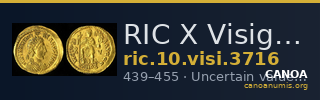 RIC X Visigoths 3716 — CANOA
