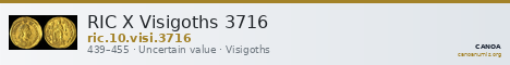 RIC X Visigoths 3716 — CANOA