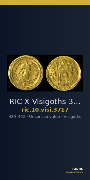 RIC X Visigoths 3717 — CANOA