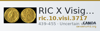 RIC X Visigoths 3717 — CANOA