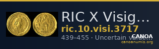 RIC X Visigoths 3717 — CANOA