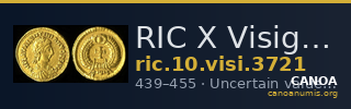 RIC X Visigoths 3721 — CANOA