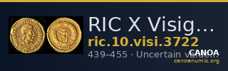 RIC X Visigoths 3722 — CANOA