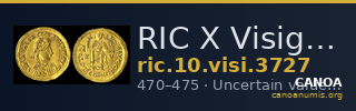 RIC X Visigoths 3727 — CANOA
