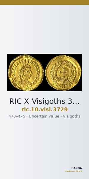 RIC X Visigoths 3729 — CANOA