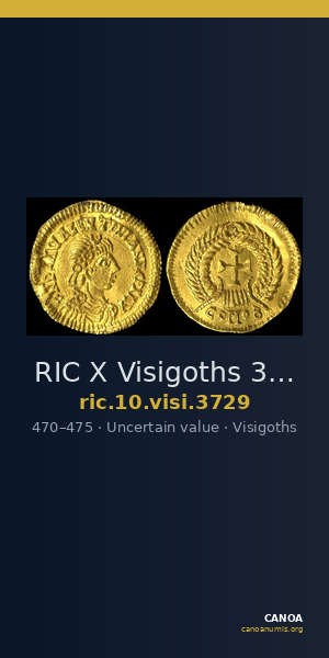 RIC X Visigoths 3729 — CANOA