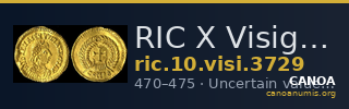 RIC X Visigoths 3729 — CANOA