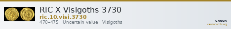 RIC X Visigoths 3730 — CANOA