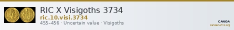RIC X Visigoths 3734 — CANOA