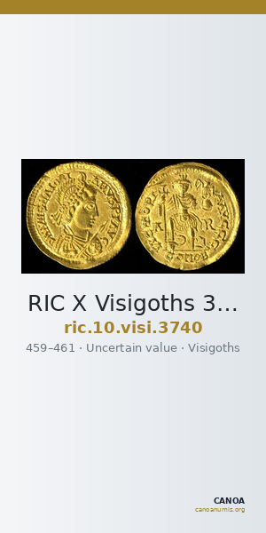 RIC X Visigoths 3740 — CANOA