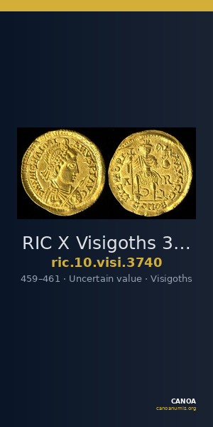 RIC X Visigoths 3740 — CANOA