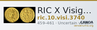 RIC X Visigoths 3740 — CANOA
