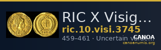 RIC X Visigoths 3745 — CANOA