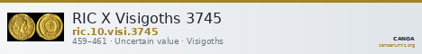 RIC X Visigoths 3745 — CANOA