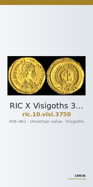 RIC X Visigoths 3750 — CANOA
