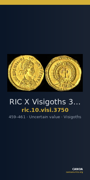 RIC X Visigoths 3750 — CANOA