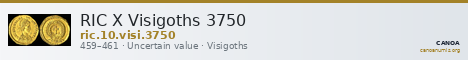 RIC X Visigoths 3750 — CANOA