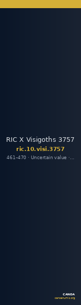 RIC X Visigoths 3757 — CANOA