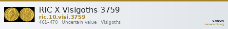 RIC X Visigoths 3759 — CANOA
