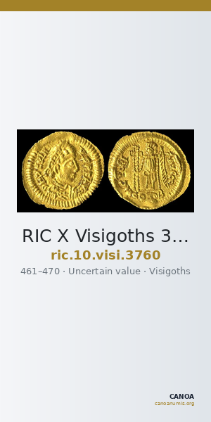 RIC X Visigoths 3760 — CANOA