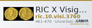 RIC X Visigoths 3760 — CANOA