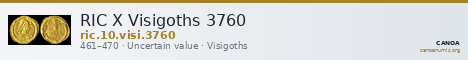 RIC X Visigoths 3760 — CANOA