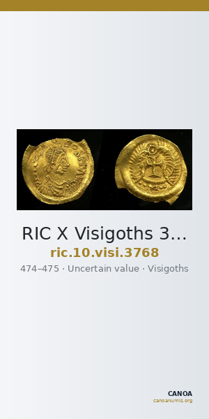 RIC X Visigoths 3768 — CANOA