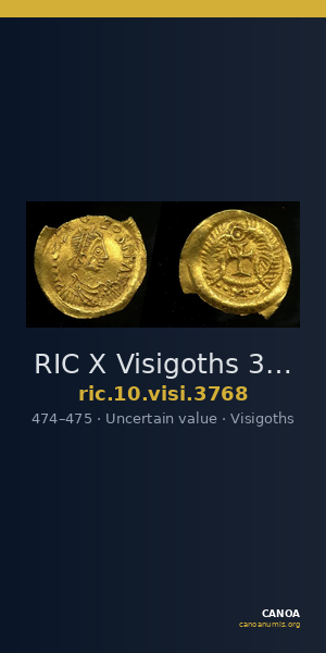 RIC X Visigoths 3768 — CANOA