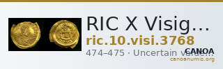 RIC X Visigoths 3768 — CANOA