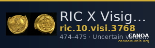 RIC X Visigoths 3768 — CANOA