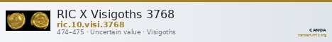 RIC X Visigoths 3768 — CANOA