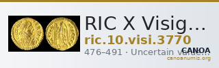 RIC X Visigoths 3770 — CANOA