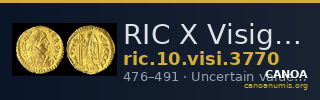 RIC X Visigoths 3770 — CANOA