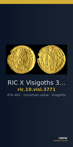 RIC X Visigoths 3771 — CANOA