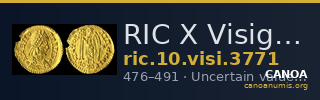 RIC X Visigoths 3771 — CANOA
