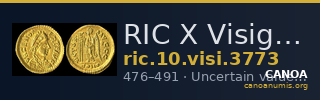 RIC X Visigoths 3773 — CANOA