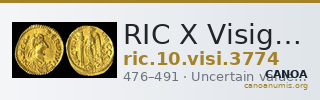 RIC X Visigoths 3774 — CANOA