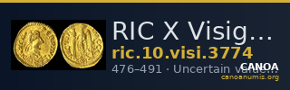 RIC X Visigoths 3774 — CANOA