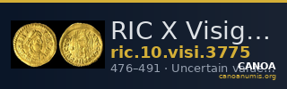 RIC X Visigoths 3775 — CANOA